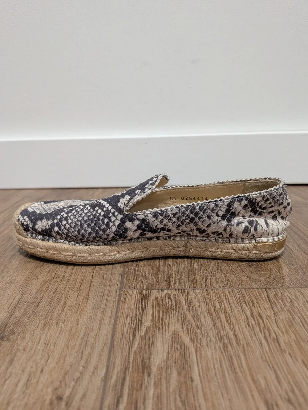 Stuart Weitzman Catalan Snake Print Espadrilles